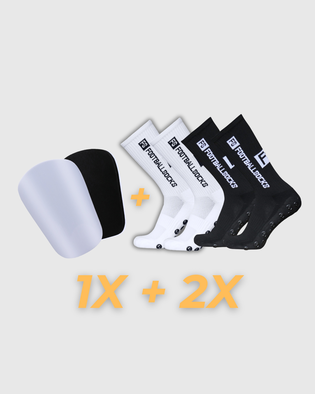 Matchday Bundle bestehend aus VINLEH Grip-Socken und Mini-Schienbeinschonern