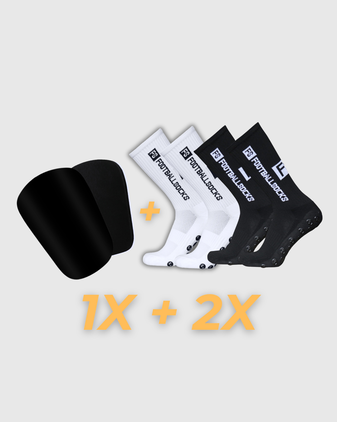 Matchday Bundle bestehend aus VINLEH Grip-Socken und Mini-Schienbeinschonern